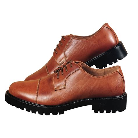 prada men 12mm leather oxford lace-up shoes brown 8